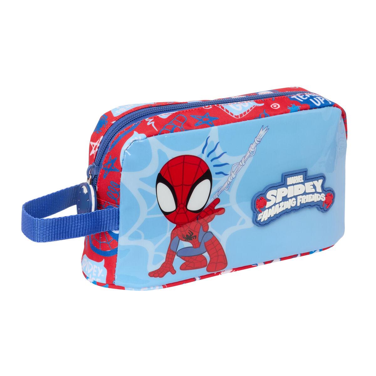 Termomadkasse Spider-Man - blå/rød 21,5 × 12 × 6,5 cm