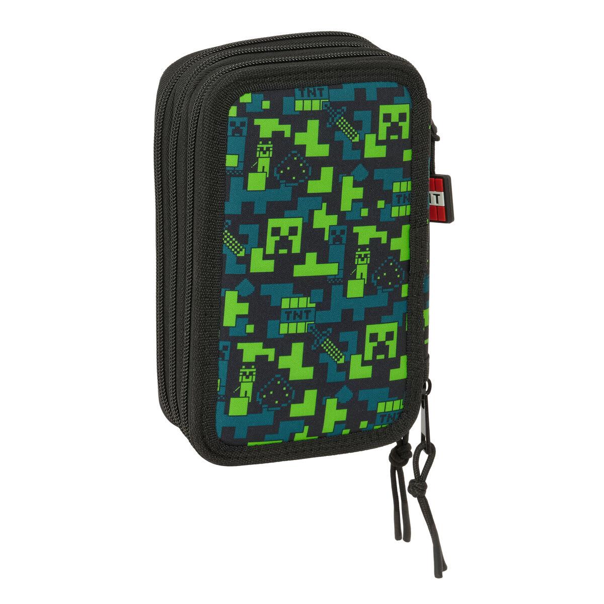 Tredobbelt Penalhus Minecraft Tnt Multifarvet 12,5 x 19,5 x 5,5 cm 37 Dele