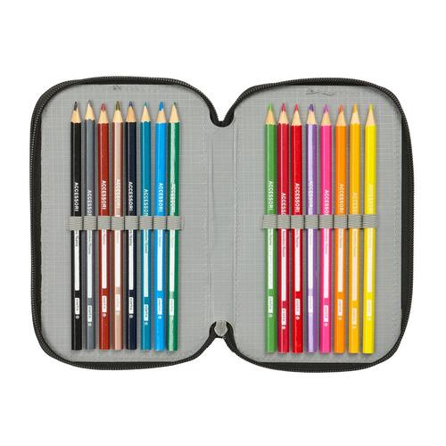 Tredobbelt Penalhus Minecraft Tnt Multifarvet 12,5 x 19,5 x 5,5 cm 37 Dele
