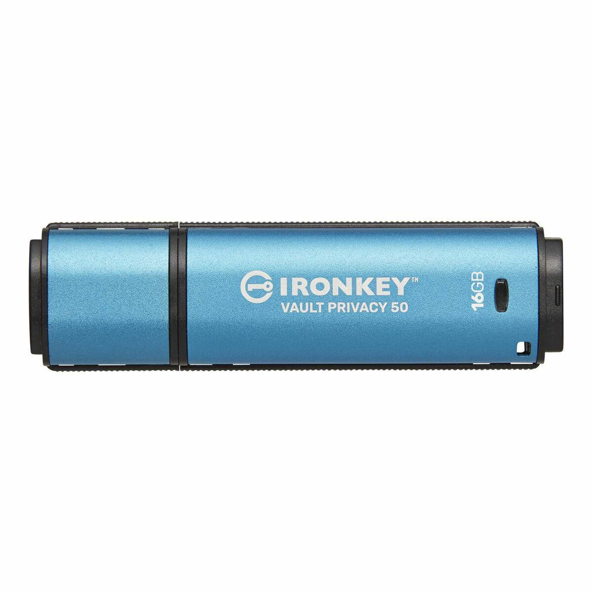 USB-stik Kingston IKVP50/16GB Blå 16 GB
