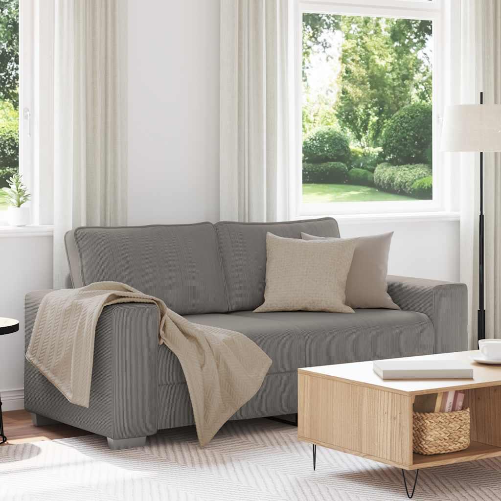 Sofastol Fløjlsstof - 140 cm / Lysegrå