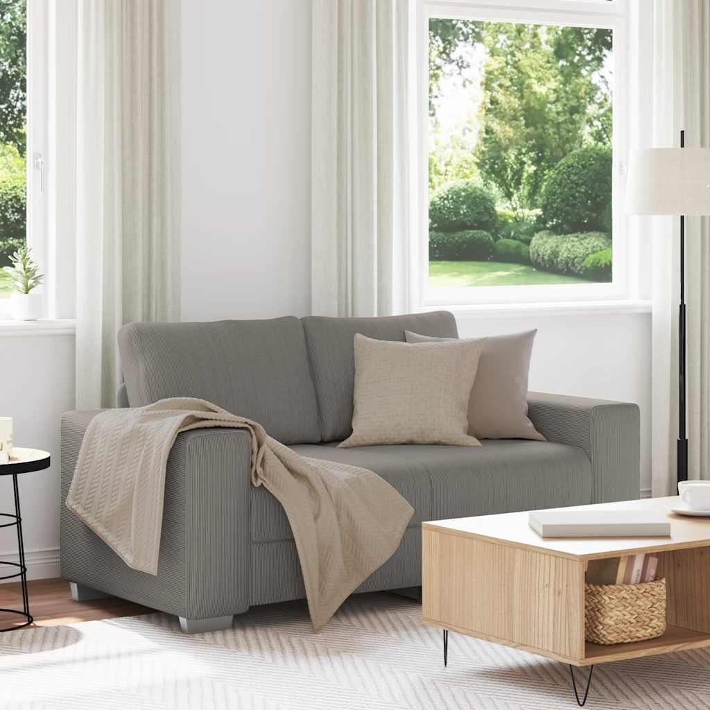 Sofastol Fløjlsstof - 120 cm / Lysegrå