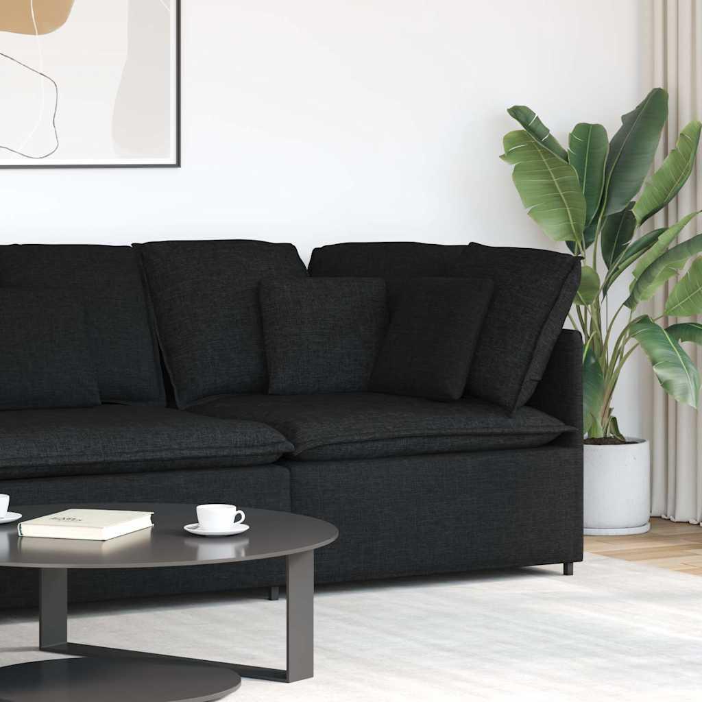 Modulopbygget Sofaarmlænsendemodul Med Hynder 100 Cm - Sort / Hjørnesofa