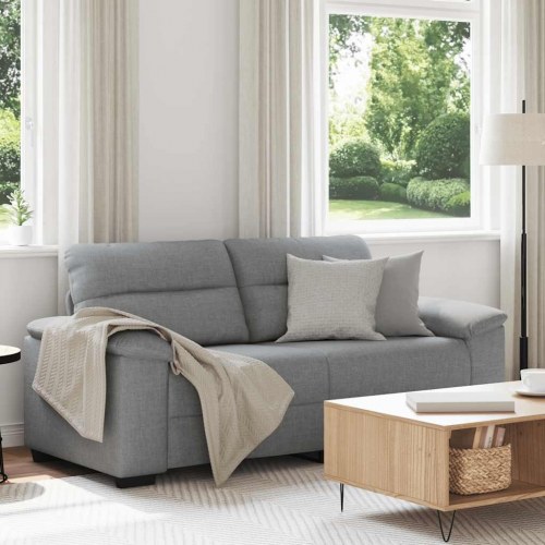 2-personers sofa 180 x 81 x 84 cm - lysegrå