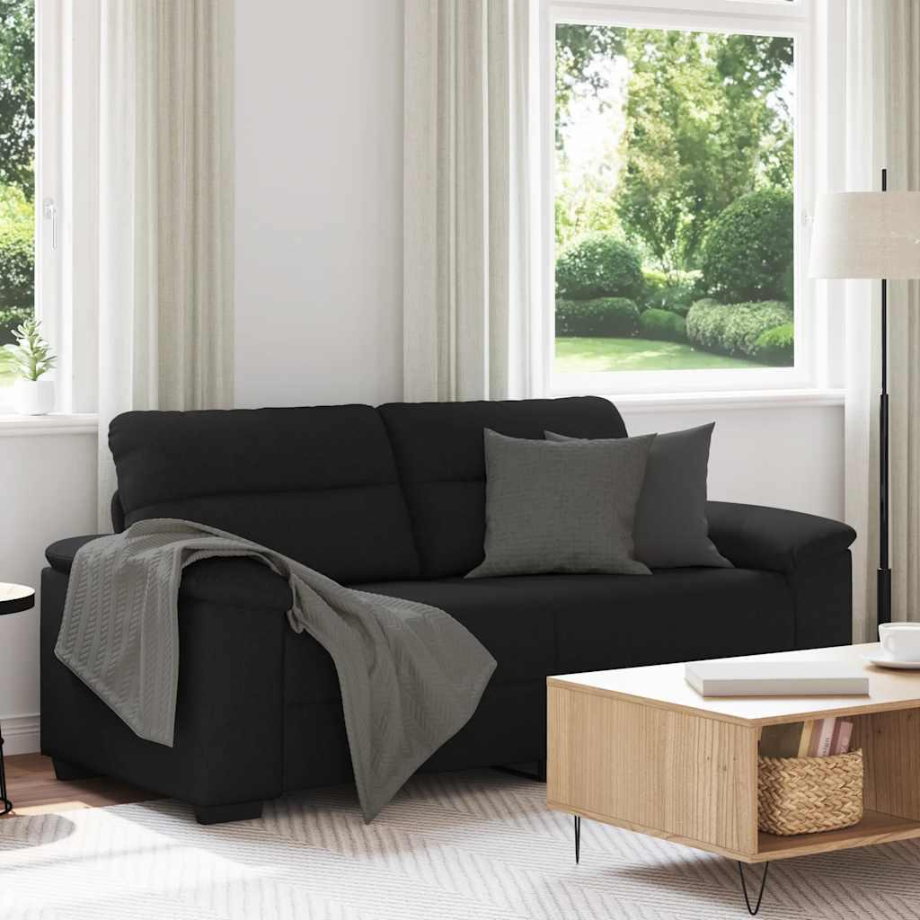 2-Personers Sofa Stof - 140 cm / Sort