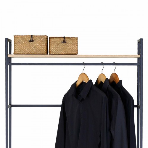 Max Home garderobeskab i stål og melamin - 83 × 167 × 39 cm