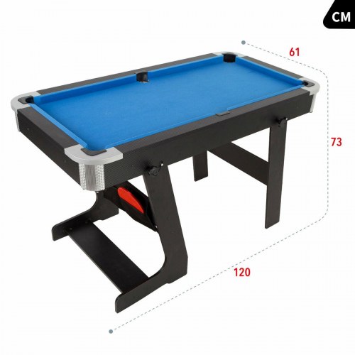 CB Games billardbord 120 × 73 × 61 cm - foldbart 2-i-1 billard og bordtennis