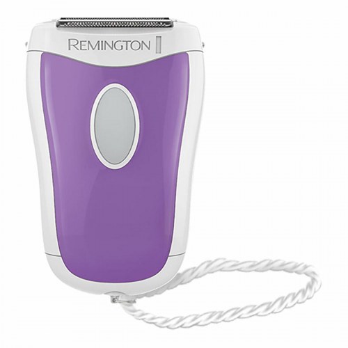 Remington barbermaskine til kvinder - hvid/lilla, batteridrevet