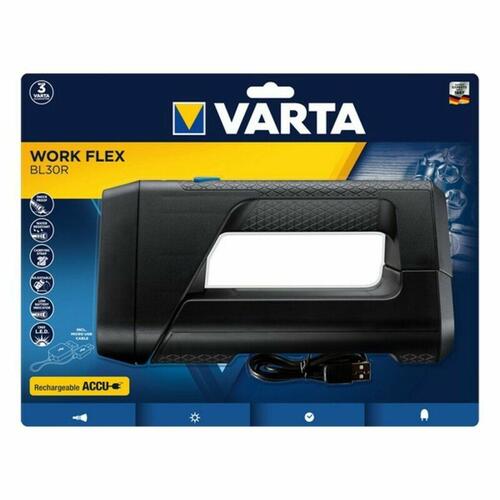 Varta Work Flex lygte 600 lm - sort LED arbejdslampe