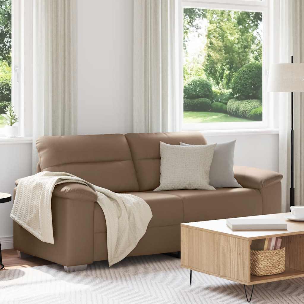 2-personers sofa cappuccino 140 cm kunstlÃ¦der