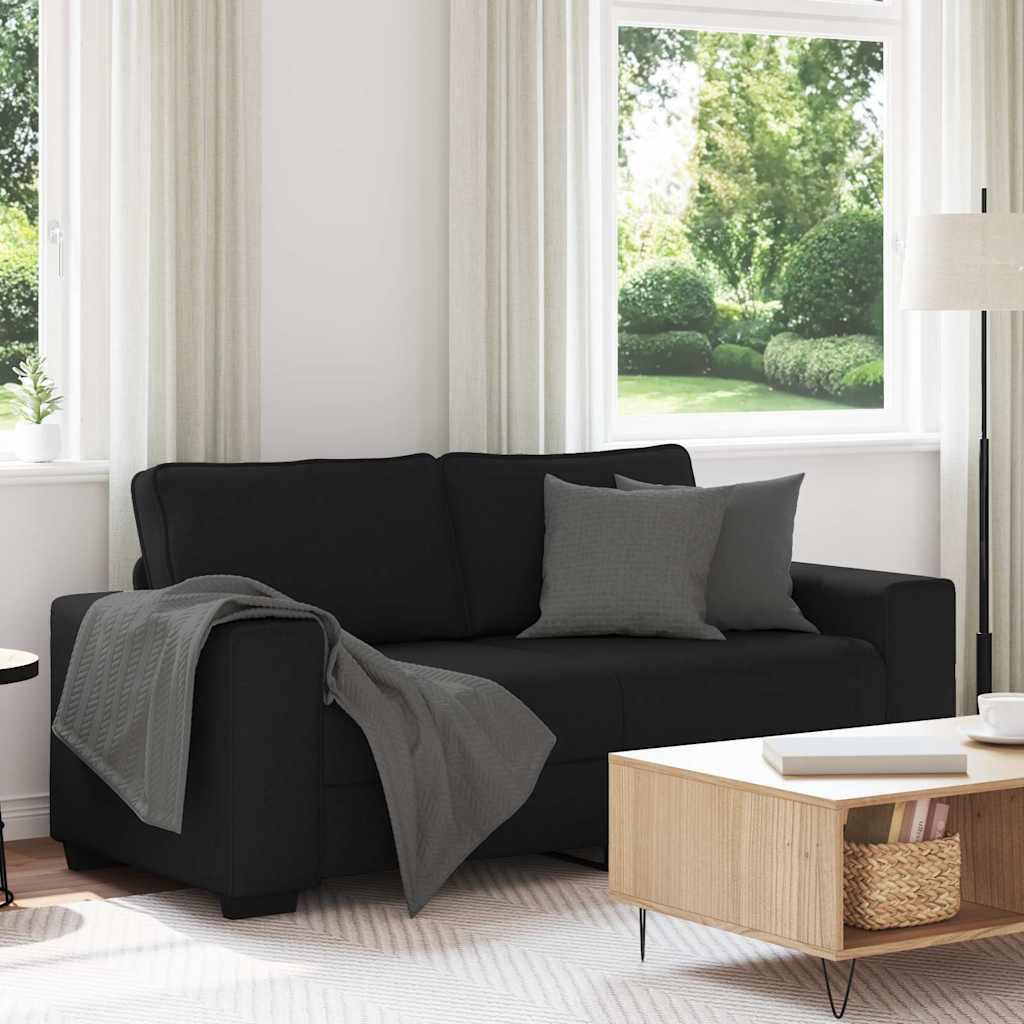 3-Personers Sofa Stof - 140 cm / Sort