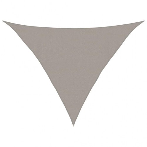 Solsejl trekantet 4 × 4 × 5,8 m - HDPE 160 g/m², lysegrå