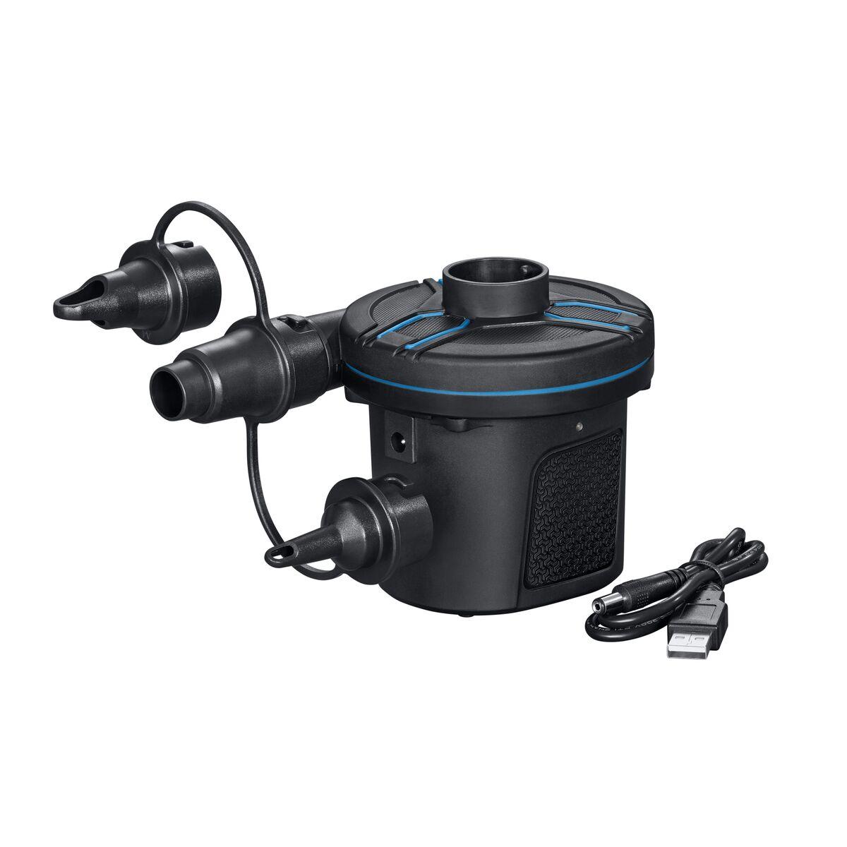 Bestway elektrisk genopladelig luftpumpe 565 l/min - 11,5 × 10,1 × 10,4 cm billede