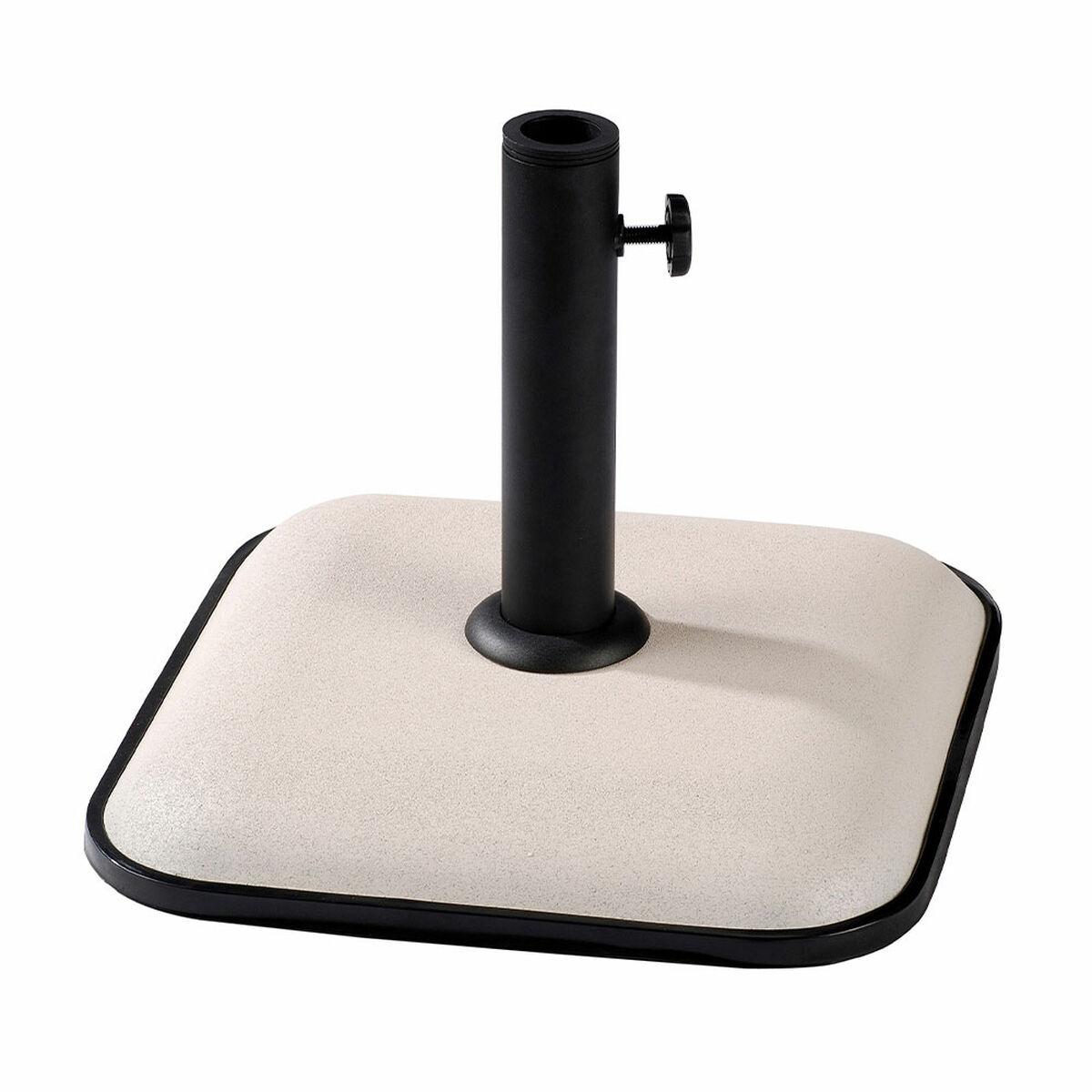 Marbueno parasolfod i beton 35×35 cm - hvid, 11 kg