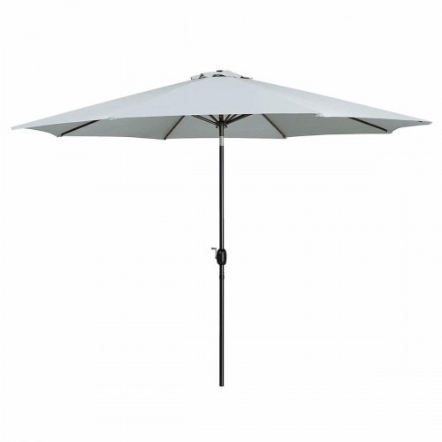 Marbueno parasol Ø300 cm - hvid, stål med 8 stænger