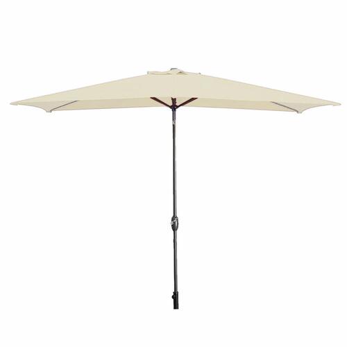 Marbueno Parasoller Stål 8 Stænger 200x300 cm Polyester Beige Have, Pool, Terrasse 10493