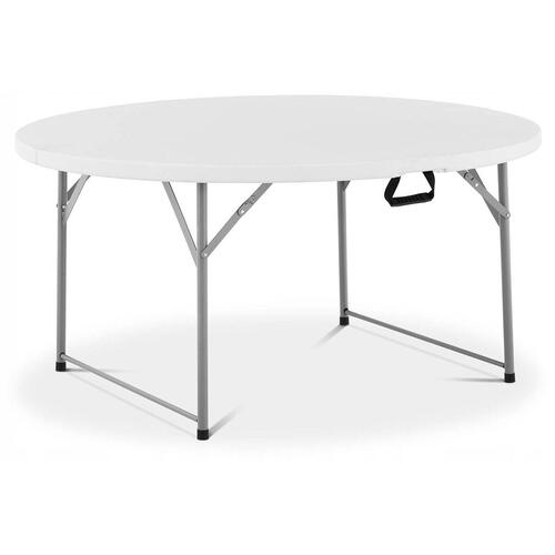Marbueno - Sammenklappelig Bord - D.122x74 cm - Hvid - Catering, Strand, Camping