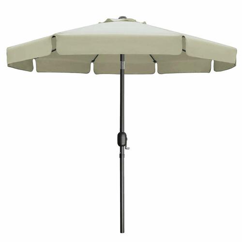 Marbueno Parasoll Stål 8 Spidser D300 cm Polyester Beige Have, Pool, Terrasse 10490