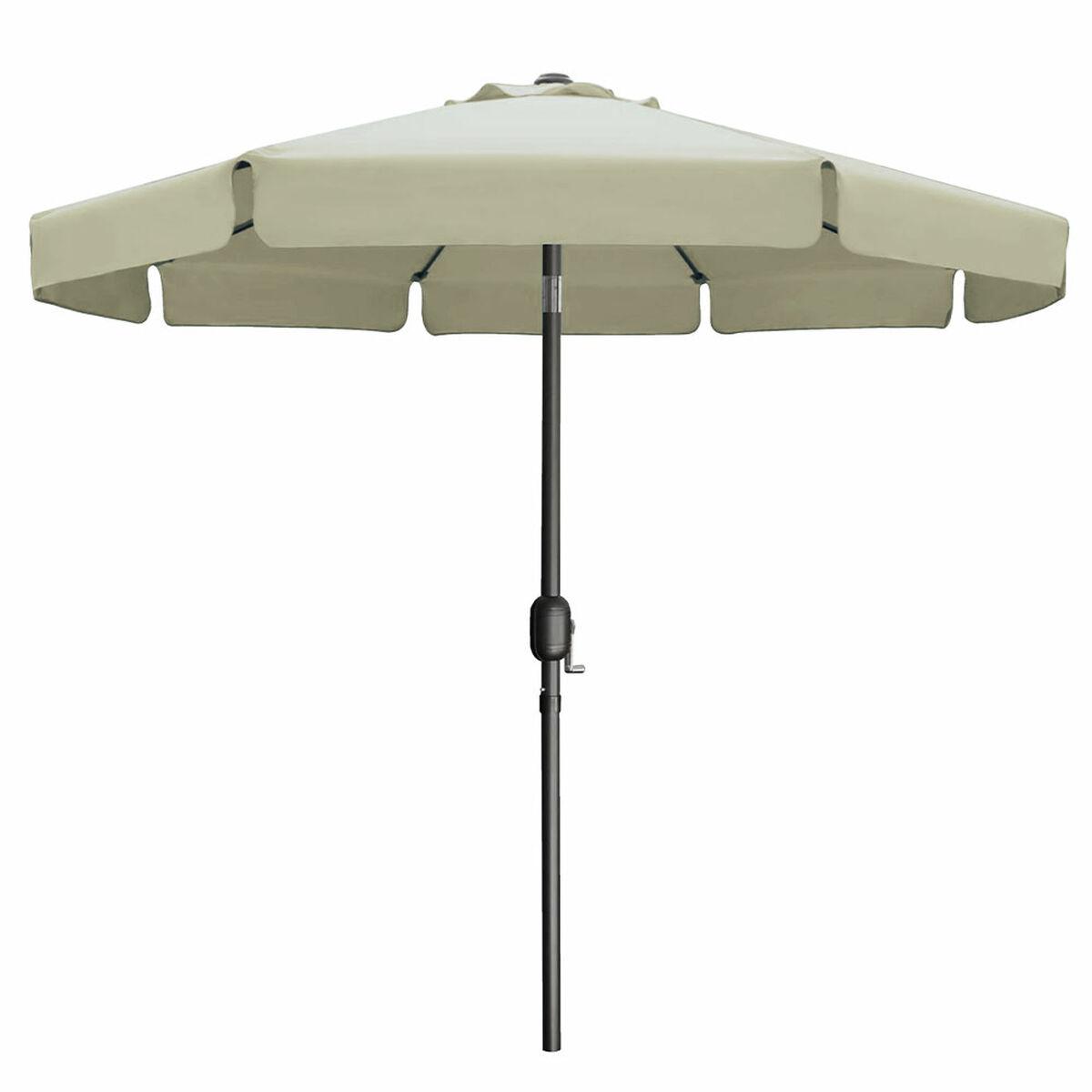 Marbueno Parasoll Stål 8 Spidser D300 cm Polyester Beige Have, Pool, Terrasse 10490