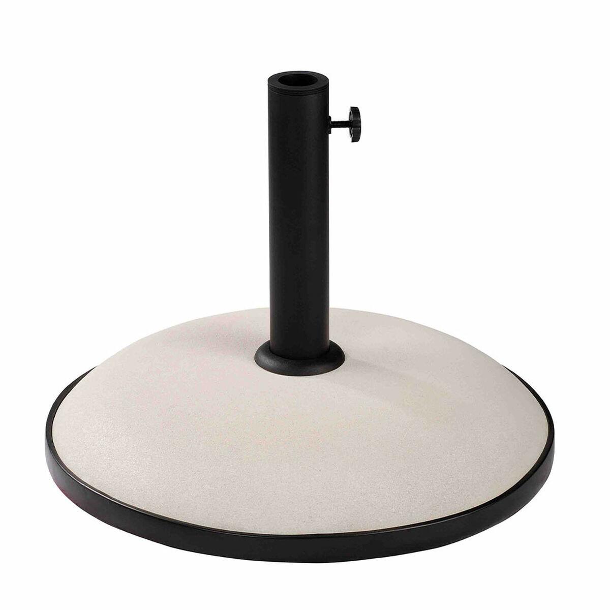 Marbueno parasolfod rund cement 45×36 cm - 20 kg, hvid