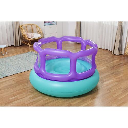 Bestway Oppustelig Hoppeborg med Bolde 152x152x84 cm +3 År Indendørs og Have 52646