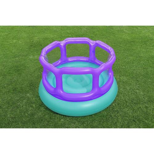 Bestway Oppustelig Hoppeborg med Bolde 152x152x84 cm +3 År Indendørs og Have 52646
