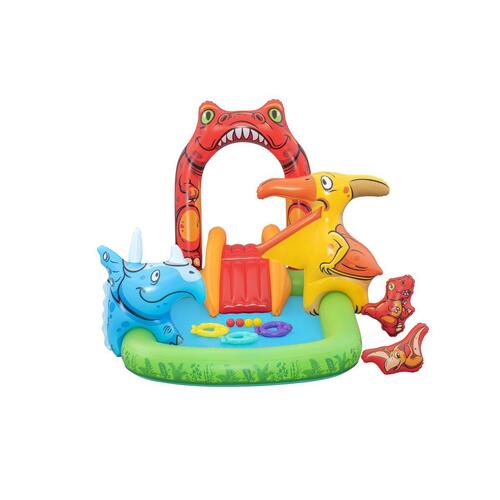 Bestway Oppustelig Pool Dinosaurer 241x140x137 cm +3-6 År Have 53160