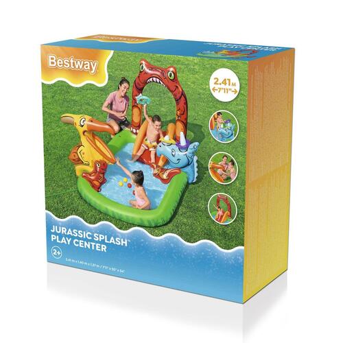 Bestway Oppustelig Pool Dinosaurer 241x140x137 cm +3-6 År Have 53160