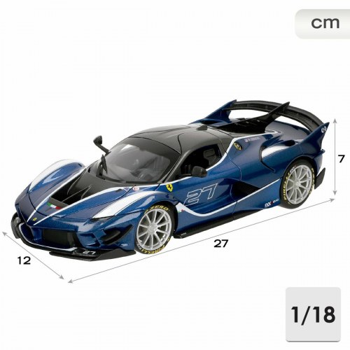 Bburago Ferrari FXX K-EVO #27 - bilmodel 1:18 (metal/plast)