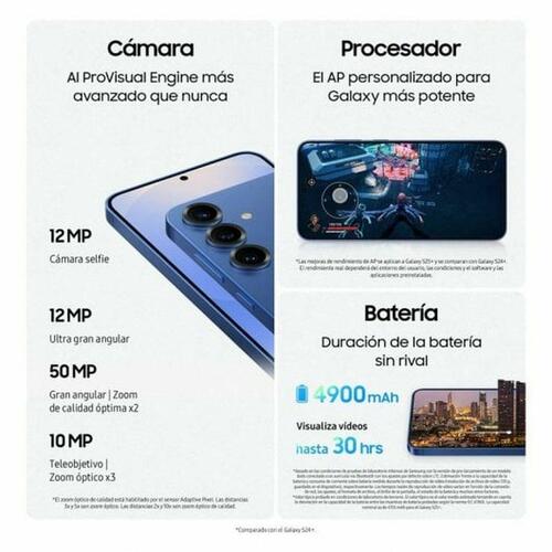 Smartphone Samsung Galaxy S25 Plus 6,7" Qualcomm Snapdragon 8 Elite 12 GB RAM 256 GB Blå