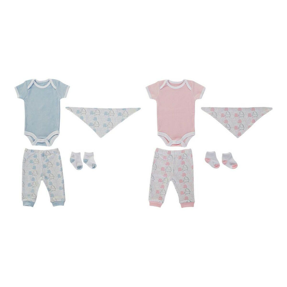 BE-180261 gavesæt til baby - blå/hvid/pink (2 enheder)