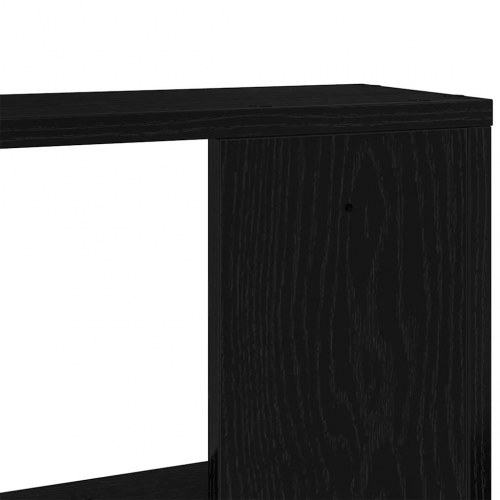 Væghængte kubehylder - 2 stk., 50 × 12 × 50 cm, konstrueret træ, sort eg
