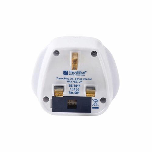 Travel Blue universal rejsestikadapter - UK (TB-904), hvid