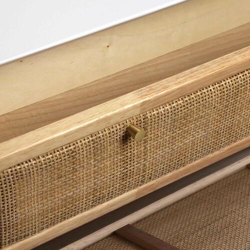 Skostativ Versa Vega Rattan Paulonia træ 25,5 x 106 x 70 cm