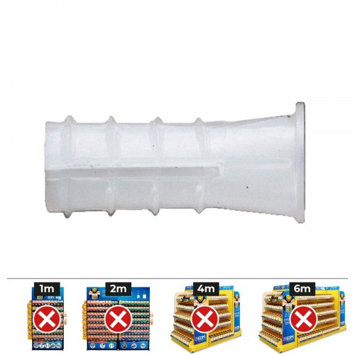 CELO plugs B Ø 8 mm - 500 stk. plastikrawlplugs