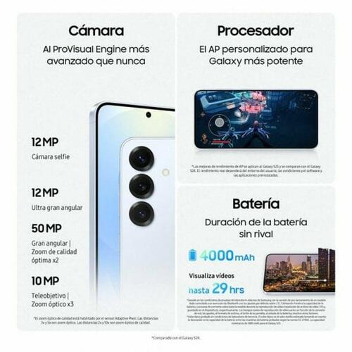 Smartphone Samsung Galaxy S25 AI 6,2" Qualcomm Snapdragon 8 Elite 12 GB RAM 128 GB Grå Sølvfarvet