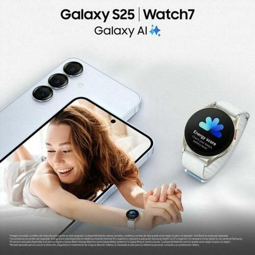 Smartphone Samsung Galaxy S25 AI 6,2" Qualcomm Snapdragon 8 Elite 12 GB RAM 128 GB Grå Sølvfarvet