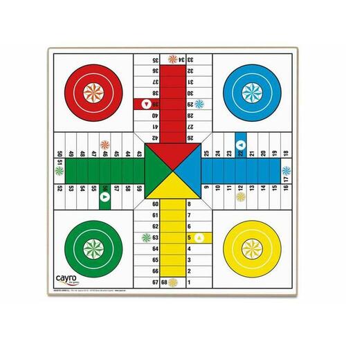 Brætsil med Ludo, Skak og Dam Cayro Træ