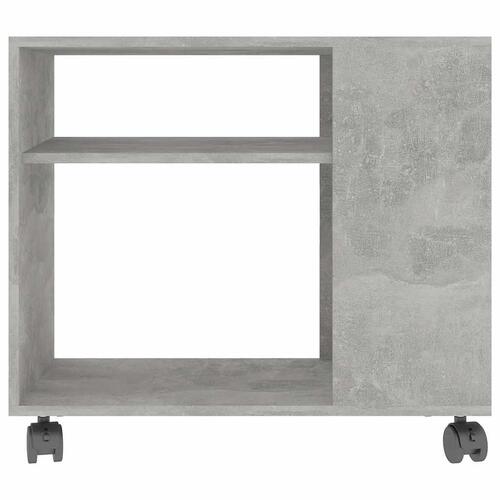 Sidebord 70x35x55 cm konstrueret træ betongrå