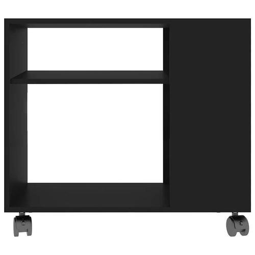 Sidebord 70x35x55 cm konstrueret træ sort
