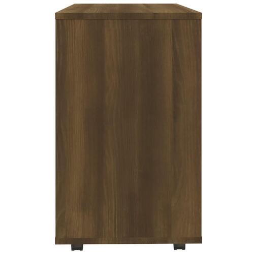 Sidebord 70x35x55 cm konstrueret træ brun egetræsfarve