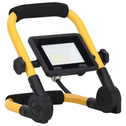 LED-projektør med håndtag 20 W kold hvid