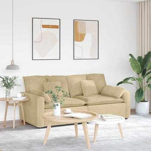 Modulsofa med hynder lysegrøn grå