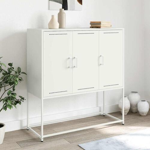 Skab 100,5x39x107 cm stål hvid