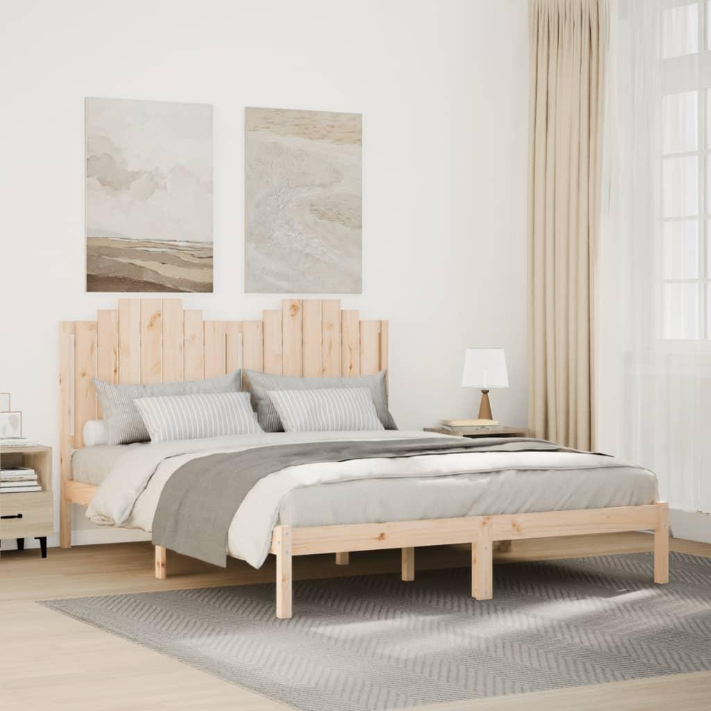 Ekstra lang sengeramme i massivt fyrretræ 140×210 cm - med hovedgærde