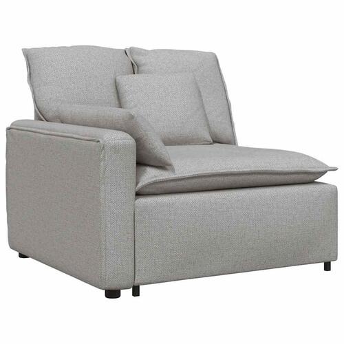 Modulsofa med hynder stof skygrå