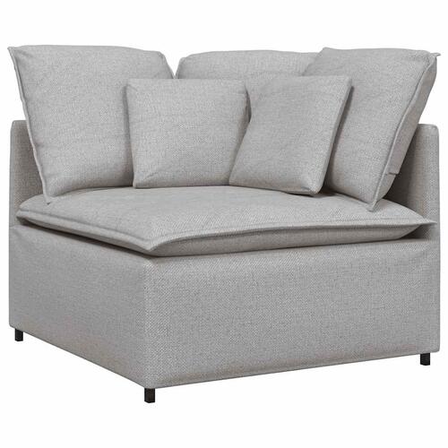 Modulsofa med hynder stof skygrå