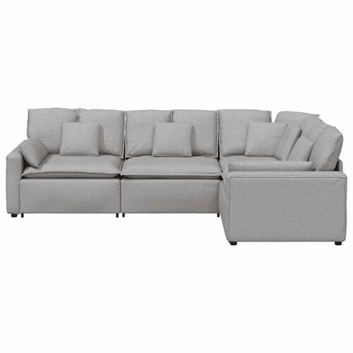 Modulsofa med hynder stof skygrå