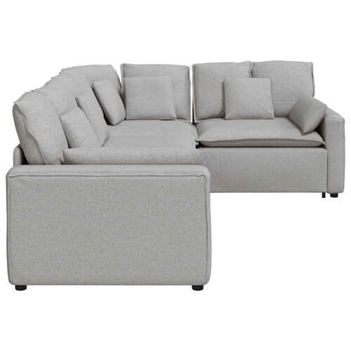 Modulsofa med hynder stof skygrå