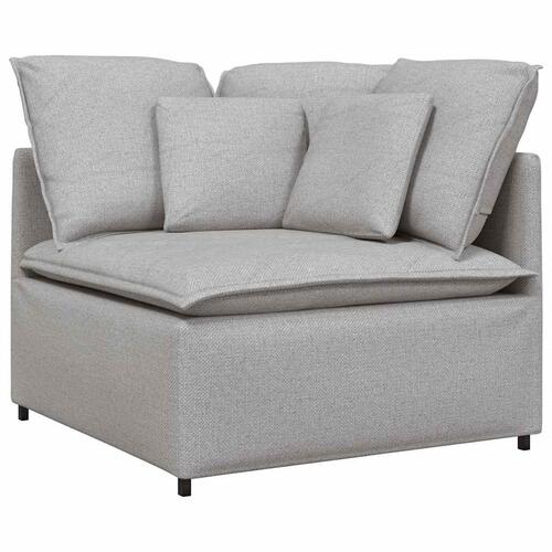 Modulsofa med hynder stof skygrå